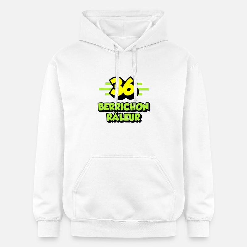 Berrichon râleur - Sweat à capuche Softstyle® Gildan Unisexe - blanc