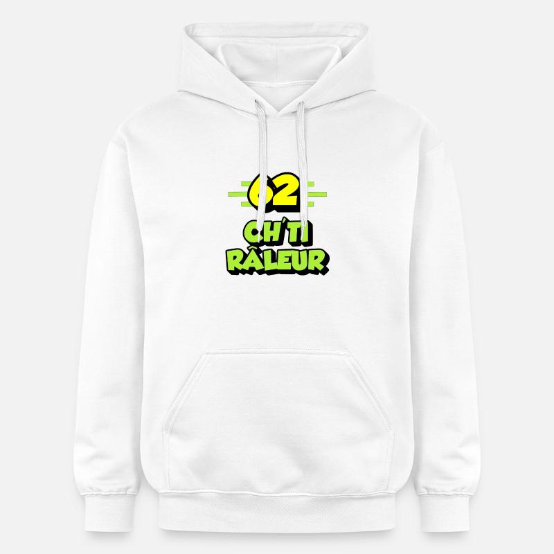 Ch'ti râleur - Sweat à capuche Softstyle® Gildan Unisexe - blanc