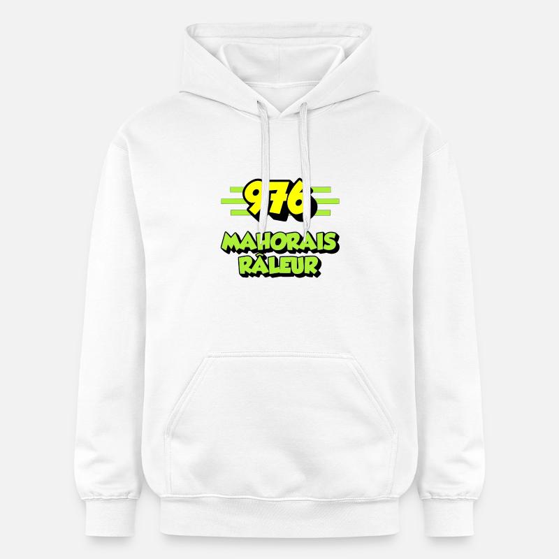 Mahorais râleur - Sweat à capuche Softstyle® Gildan Unisexe - blanc