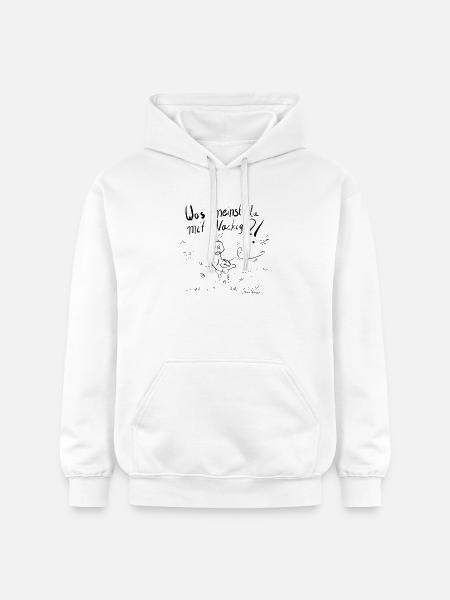 Ein Mausender Vogel im Herbstwind - Gildan Unisex Softstyle® Midweight Hoodie - Weiß