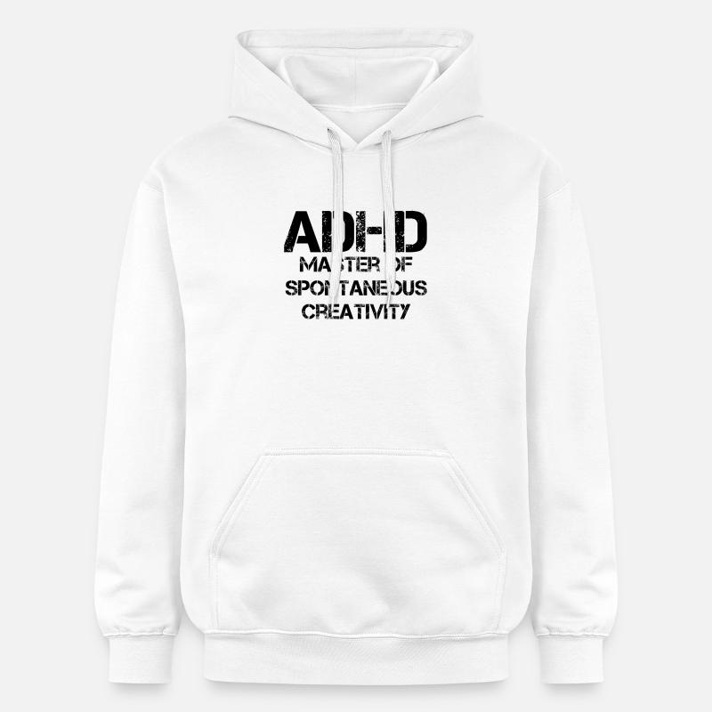 TDAH - Sweat à capuche Softstyle® Gildan Unisexe - blanc