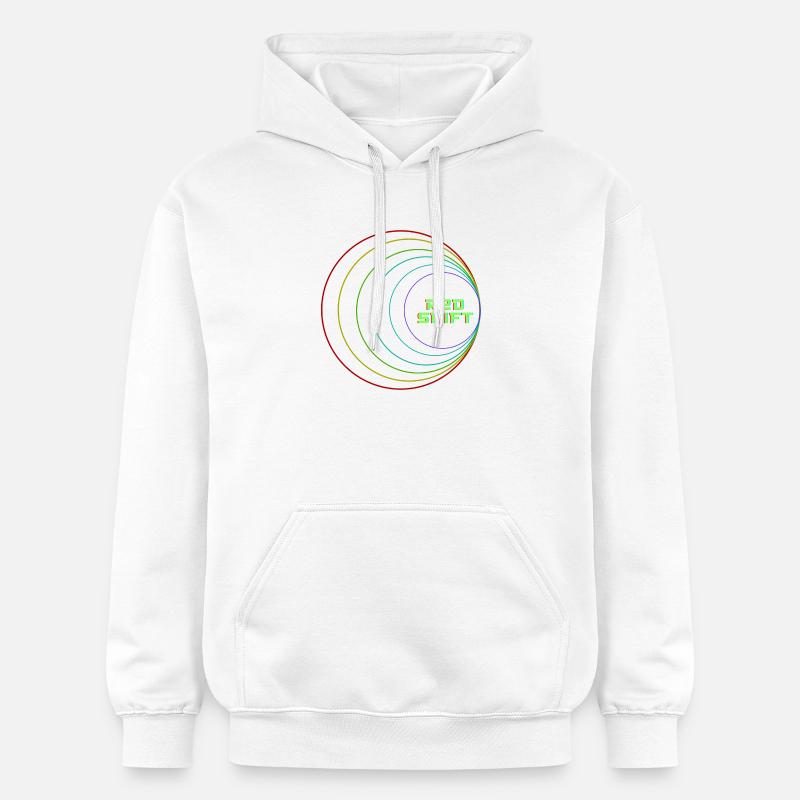Décalage vers le rouge - Sweat à capuche Softstyle® Gildan Unisexe - blanc