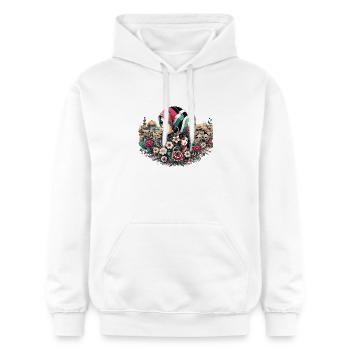 Palestine Women - Gildan Unisex Softstyle® Midweight Hoodie - white - Front - Liana (172cm) & Jaron (178cm)