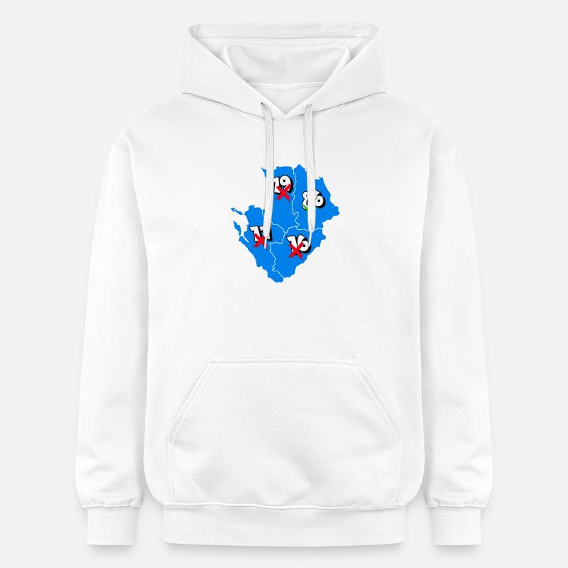 Région Poitou-Charentes - Sweat à capuche Softstyle® Gildan Unisexe - blanc