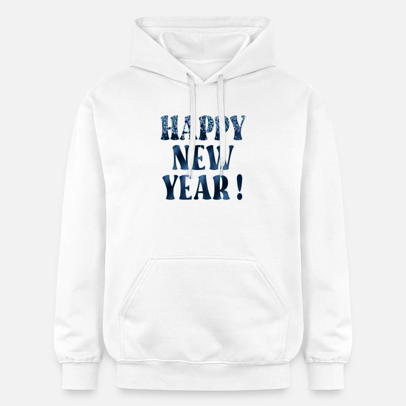 FÊTE DU NOUVEL AN - Sweat à capuche Softstyle® Gildan Unisexe - blanc