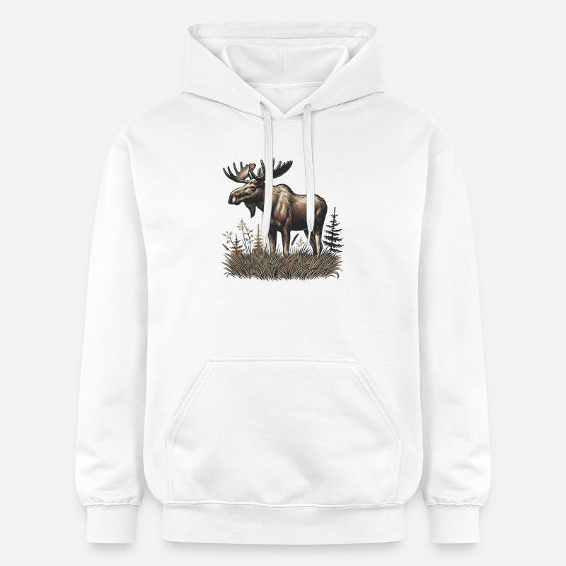Élan - Sweat à capuche Softstyle® Gildan Unisexe - blanc