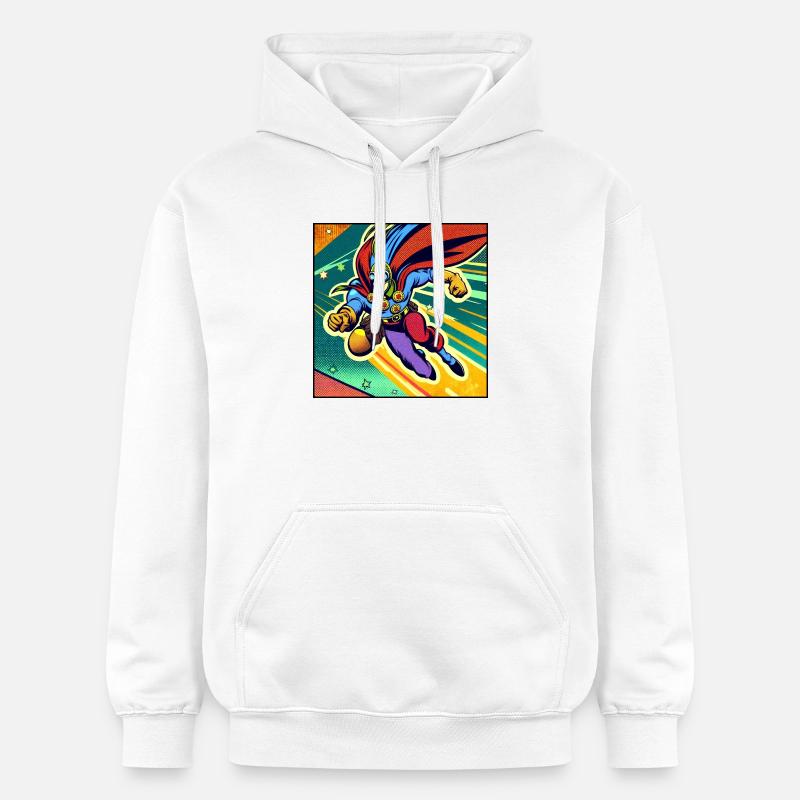 Super-héros - Sweat à capuche Softstyle® Gildan Unisexe - blanc