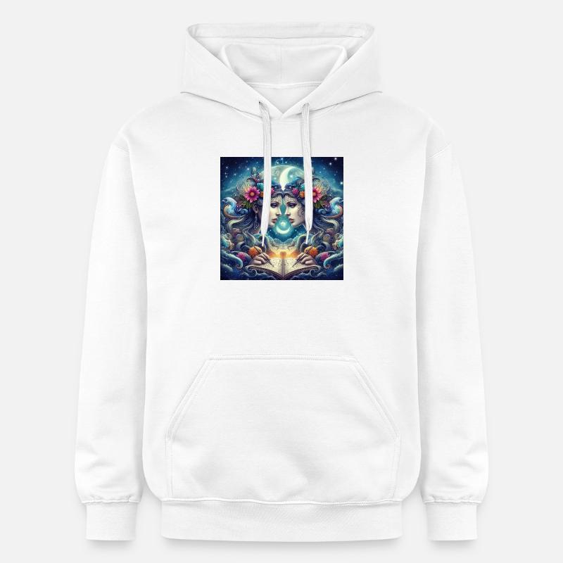 GÉMEAUX -\ Zodiaque - Sweat à capuche Softstyle® Gildan Unisexe - blanc