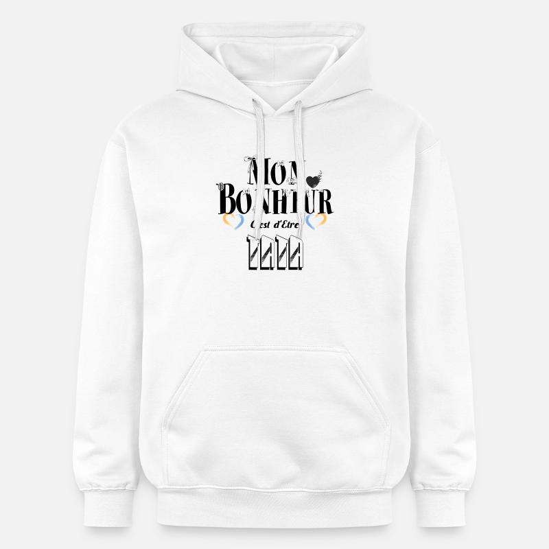 Mon Bonheur C'est d'Etre Tata - Sweat à capuche Softstyle® Gildan Unisexe - blanc