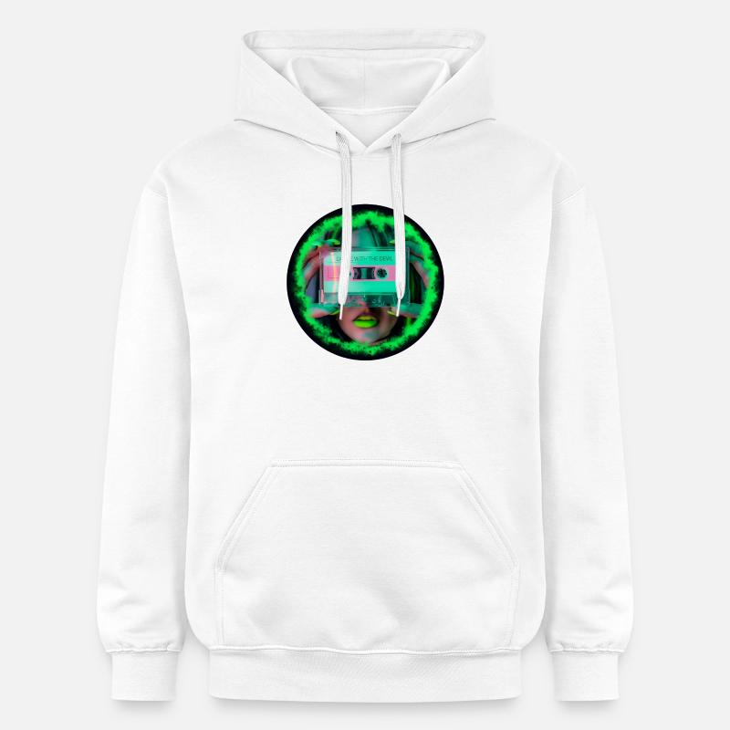 Danse avec le diable V2 - Sweat à capuche Softstyle® Gildan Unisexe - blanc