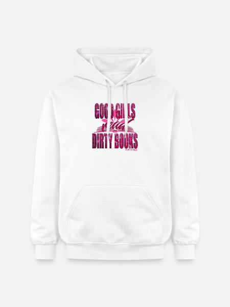 GUTE MÄDCHEN LESEN SCHMUTZIGE BÜCHER - Gildan Unisex Softstyle® Midweight Hoodie - Weiß