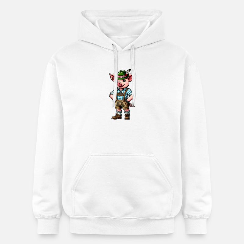 Cochon bavarois - Sweat à capuche Softstyle® Gildan Unisexe - blanc