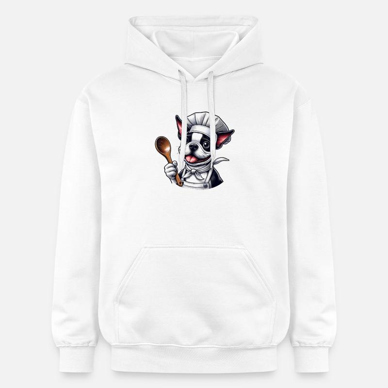 Bostie Koch Design - Sweat à capuche Softstyle® Gildan Unisexe - blanc