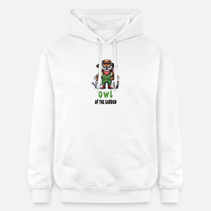 Hibou du jardin conception - Sweat à capuche Softstyle® Gildan Unisexe - blanc