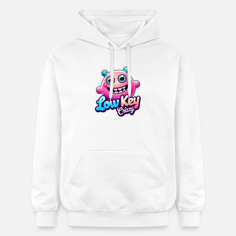 Fou discret - Sweat à capuche Softstyle® Gildan Unisexe - blanc