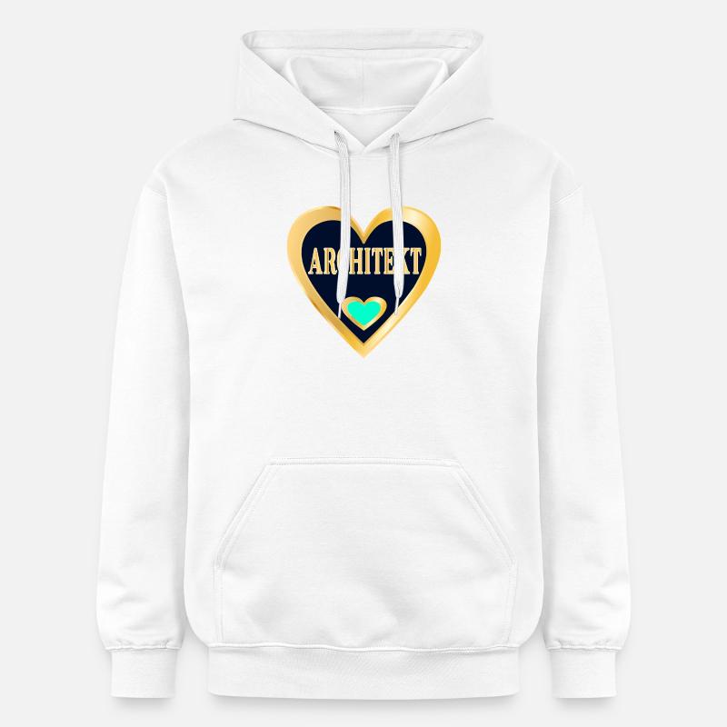 ARCHITEKTUR BERUF STUDIUM ARCHITEKT - Gildan Unisex Softstyle® Midweight Hoodie - Weiß
