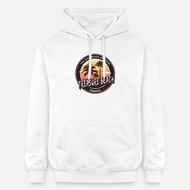 Treasure Beach Jamaïque Caraïbes - Sweat à capuche Softstyle® Gildan Unisexe - blanc