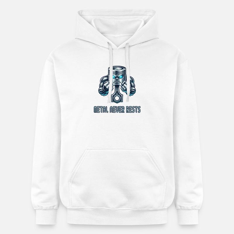 Conception de puissance du piston - Sweat à capuche Softstyle® Gildan Unisexe - blanc