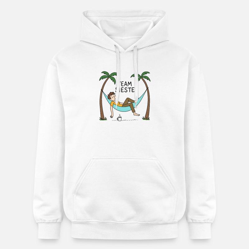 Team Sieste - Hamac & Farniente - Sweat à capuche Softstyle® Gildan Unisexe - blanc