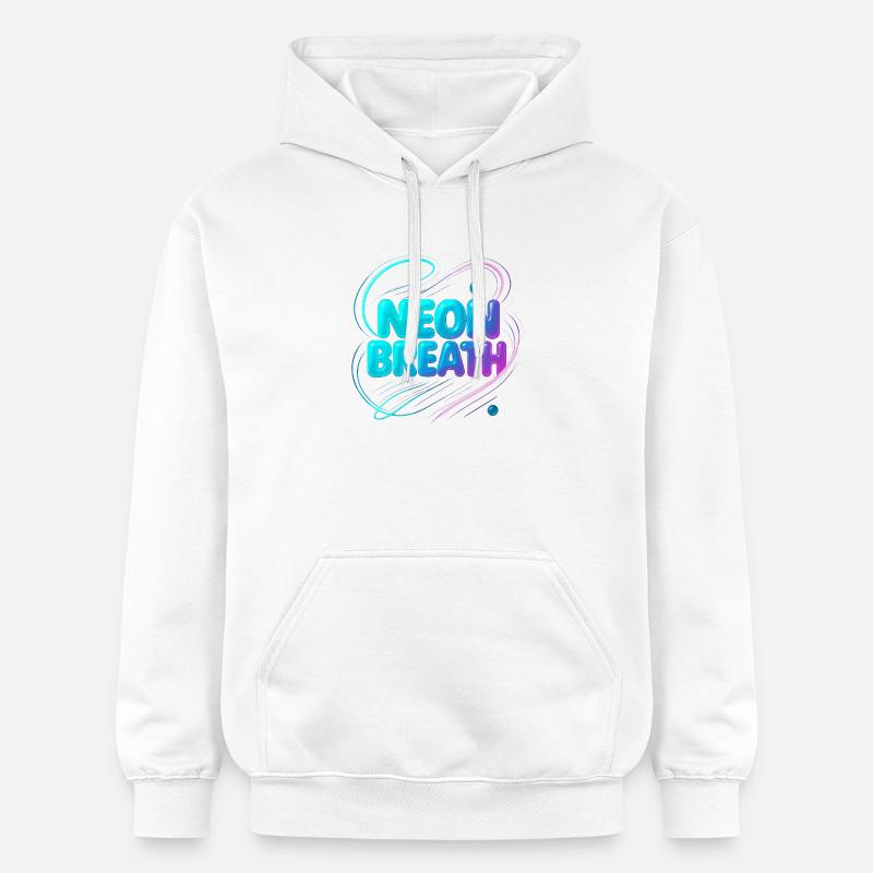 Souffle de néon - Sweat à capuche Softstyle® Gildan Unisexe - blanc