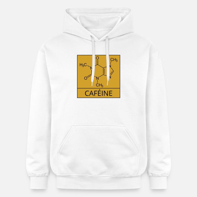 molécule de caféine - Sweat à capuche Softstyle® Gildan Unisexe - blanc