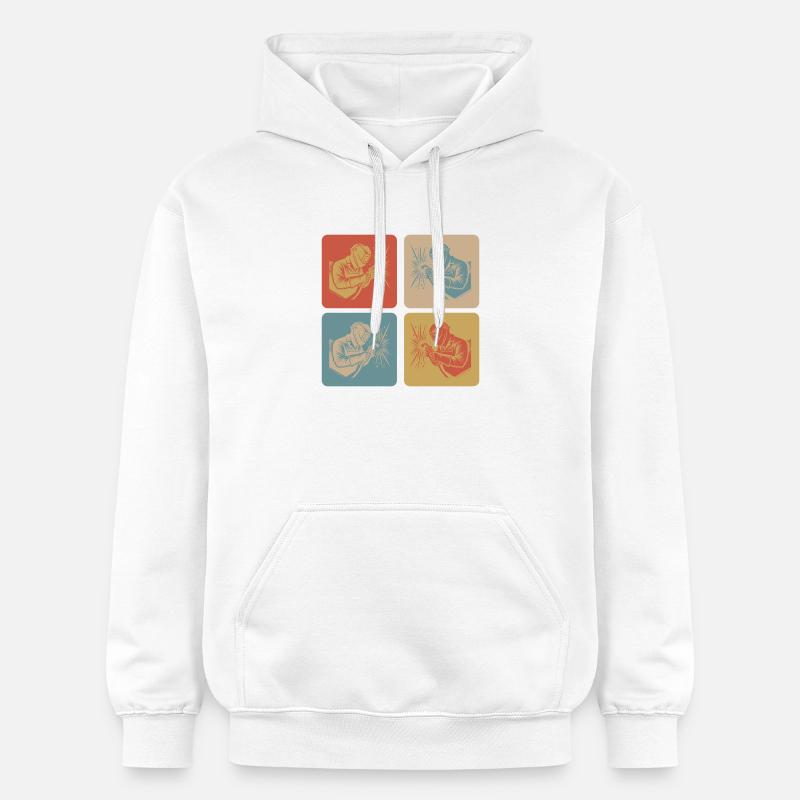 Soudeurs au style rétro - Sweat à capuche Softstyle® Gildan Unisexe - blanc