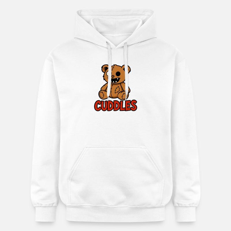 Ours câlin - Sweat à capuche Softstyle® Gildan Unisexe - blanc