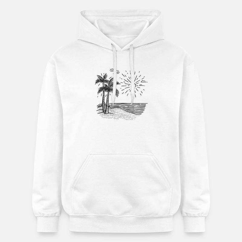 Mode vacances - Sweat à capuche Softstyle® Gildan Unisexe - blanc