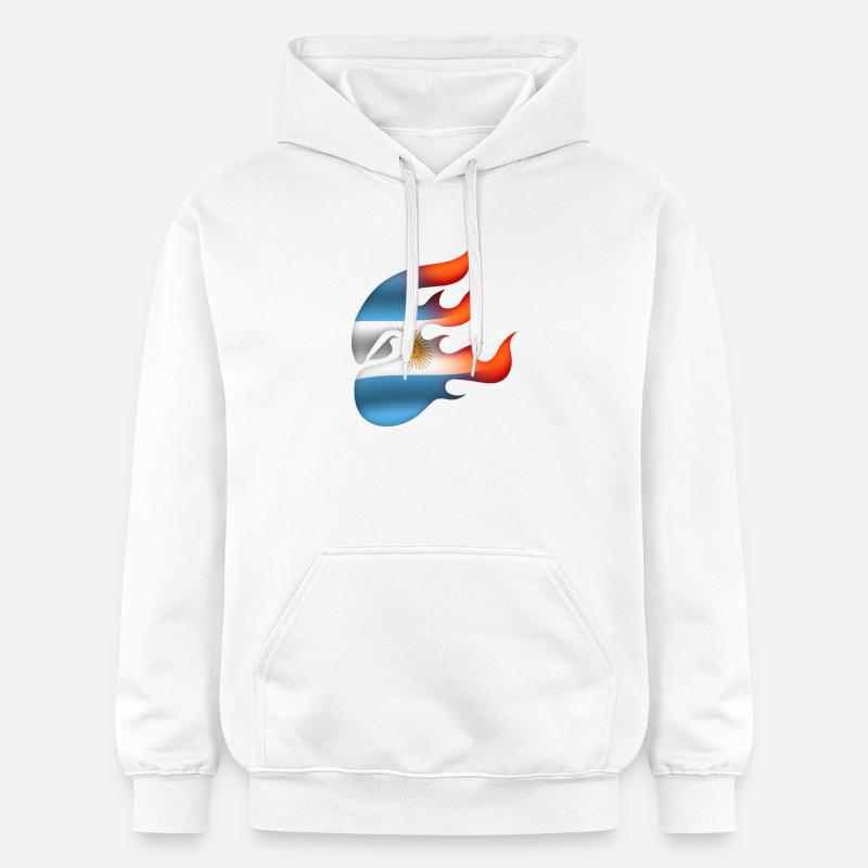 Drapeau de l’Argentine - Argentine - Ninja - Sweat à capuche Softstyle® Gildan Unisexe - blanc