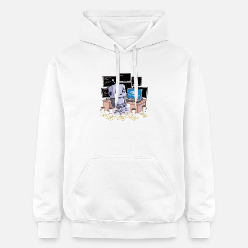 404 : Sommeil introuvable - Sweat à capuche Softstyle® Gildan Unisexe - blanc