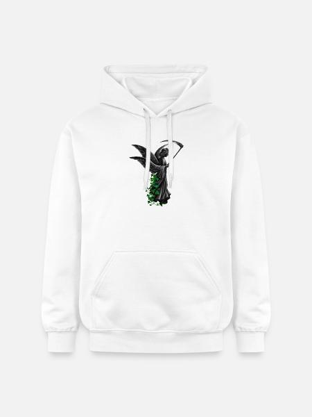 engelstatue, goth, frauen - Gildan Unisex Softstyle® Midweight Hoodie - Weiß