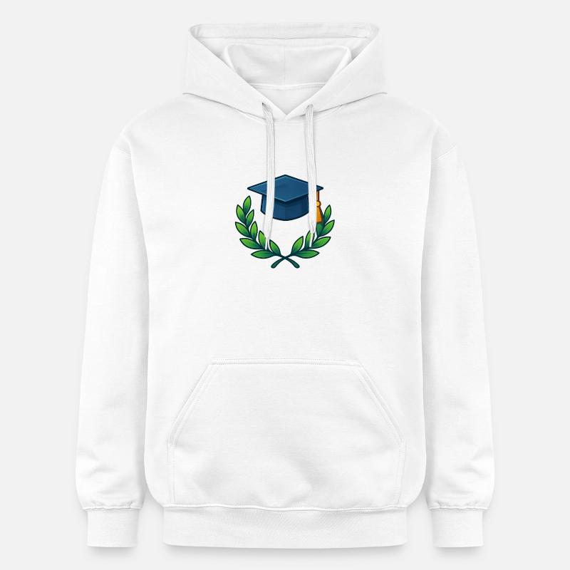 Diplôme académique Conception de couronnes - Sweat à capuche Softstyle® Gildan Unisexe - blanc