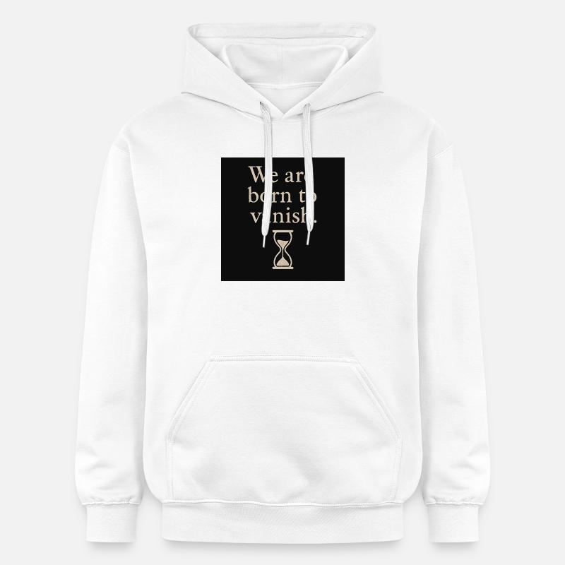 Dicton éphémère avec design en sablier - Sweat à capuche Softstyle® Gildan Unisexe - blanc