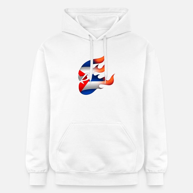 Drapeau de Cuba - Cuba - Ninja - Sweat à capuche Softstyle® Gildan Unisexe - blanc