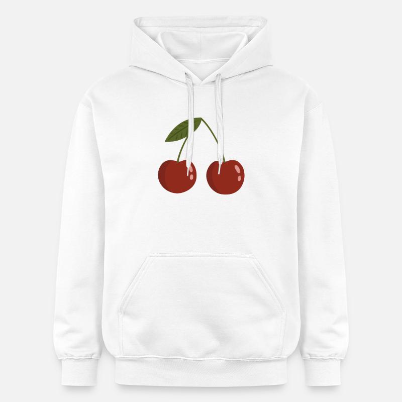 Conception de paire de cerisiers vifs - Sweat à capuche Softstyle® Gildan Unisexe - blanc