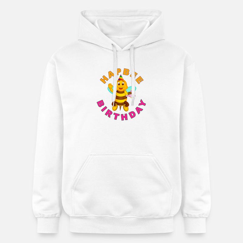 HAPBEE Anniversaire avec texte 2 - Sweat à capuche Softstyle® Gildan Unisexe - blanc