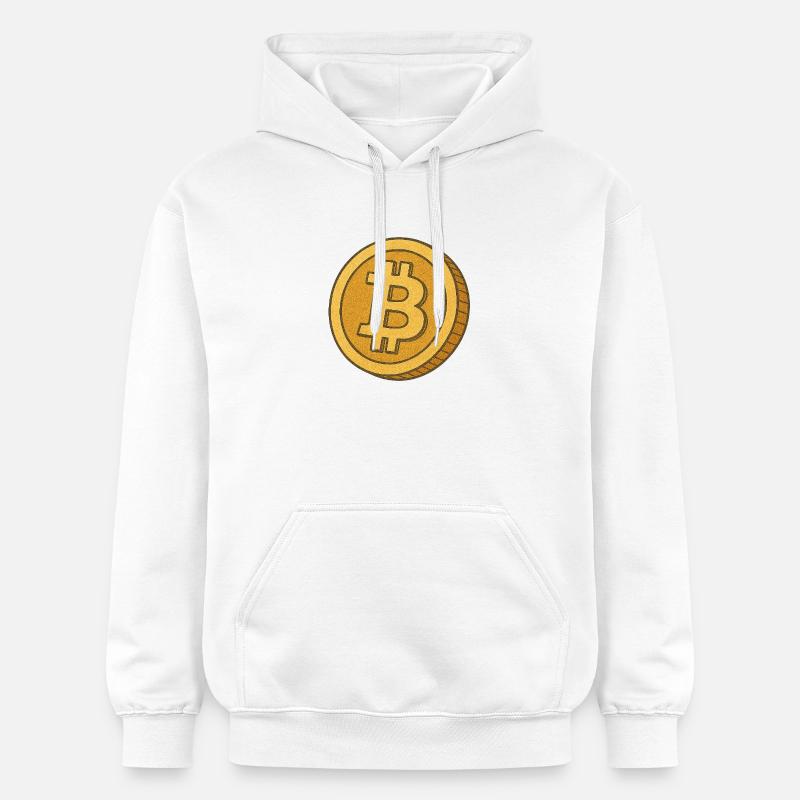 Bitcoin_als_comic - Sweat à capuche Softstyle® Gildan Unisexe - blanc