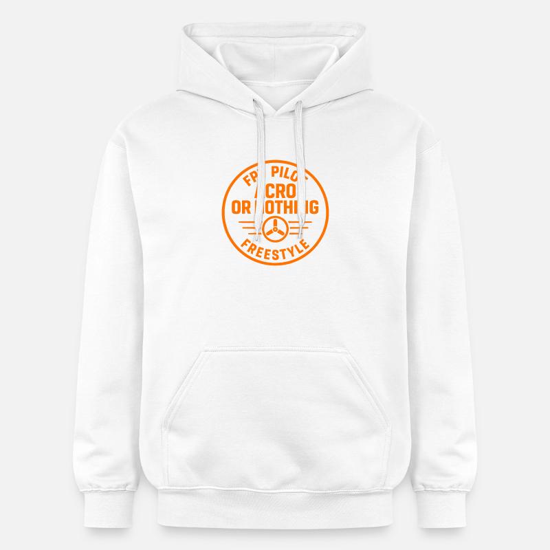 FPV Pilot Acro Freestyle Design - Sweat à capuche Softstyle® Gildan Unisexe - blanc