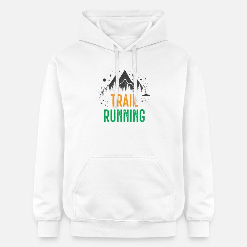 Course sur sentier - Sweat à capuche Softstyle® Gildan Unisexe - blanc
