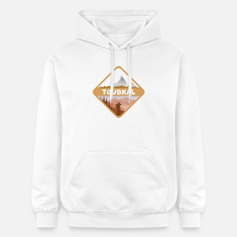Toubkal - Sweat à capuche Softstyle® Gildan Unisexe - blanc
