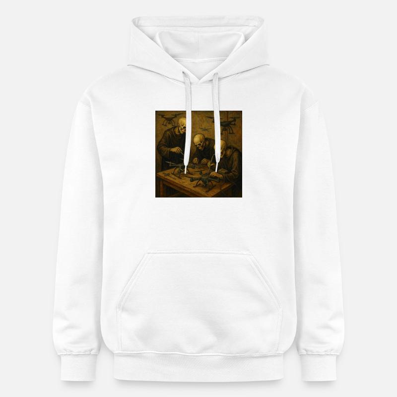 Atelier drone de la mort - Sweat à capuche Softstyle® Gildan Unisexe - blanc