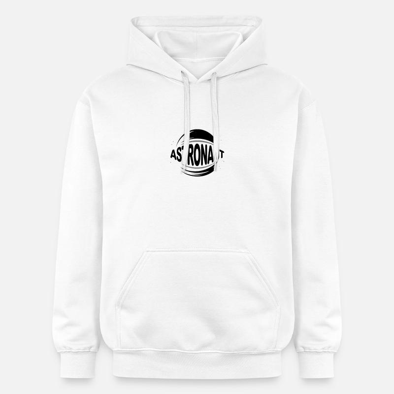 Astronaute - Cool Astonomy Logo - Sweat à capuche Softstyle® Gildan Unisexe - blanc