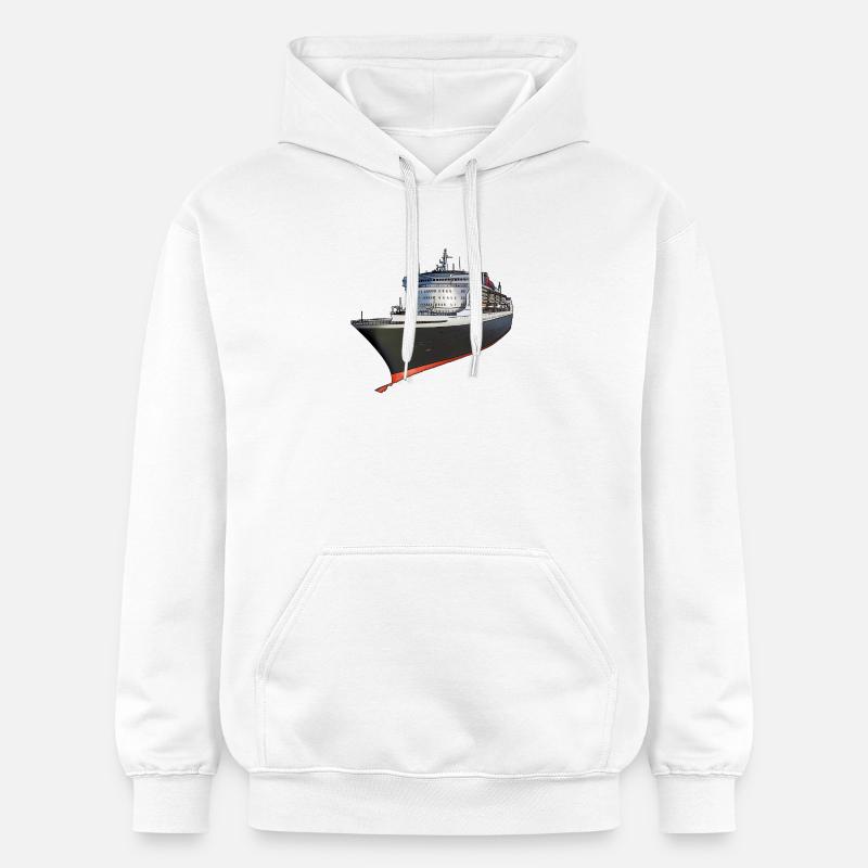 Conception classique d'un navire de croisière - Sweat à capuche Softstyle® Gildan Unisexe - blanc