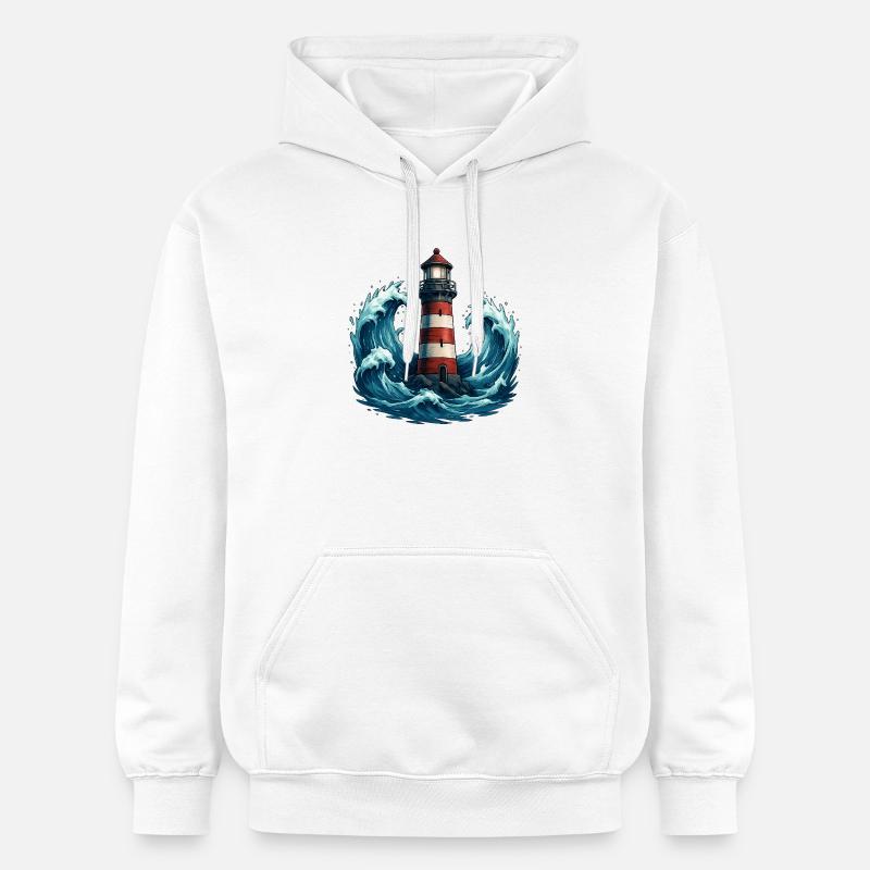 phare - Sweat à capuche Softstyle® Gildan Unisexe - blanc