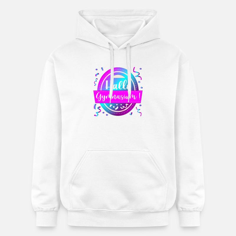 DÉBUT DE L'ÉCOLE LYCÉE BONJOUR - Sweat à capuche Softstyle® Gildan Unisexe - blanc