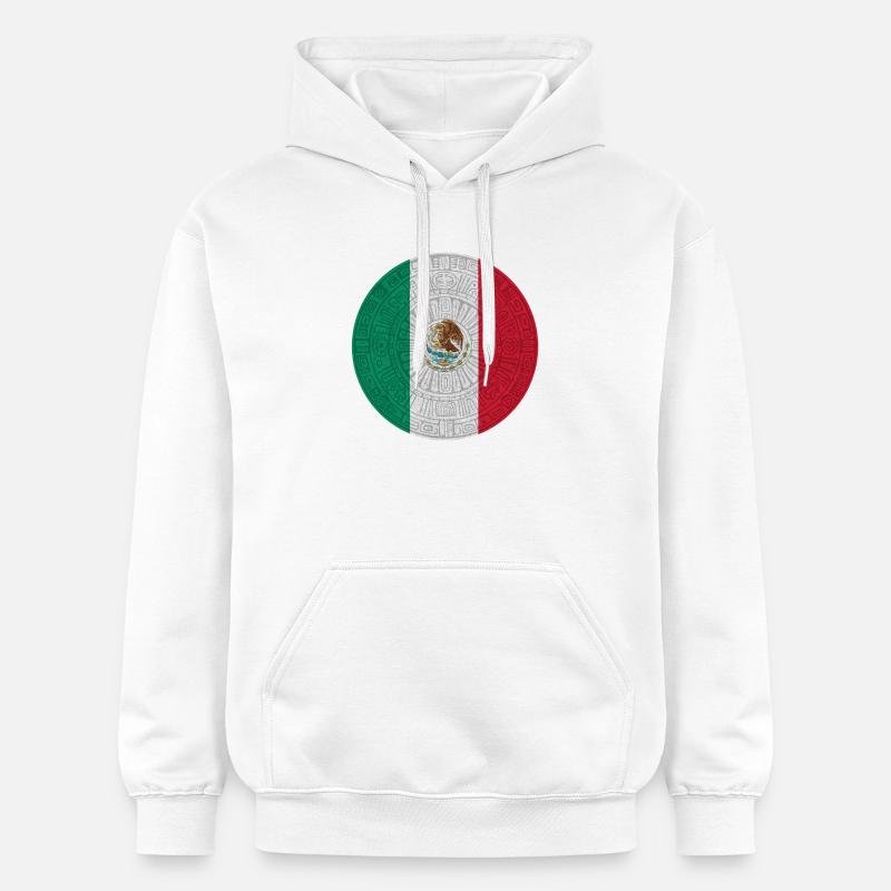 Drapeau mexicain style piétinement - Sweat à capuche Softstyle® Gildan Unisexe - blanc