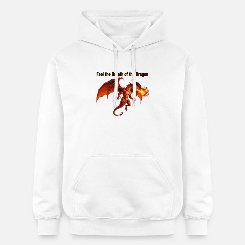 Conception du souffle du dragon ardent - Sweat à capuche Softstyle® Gildan Unisexe - blanc