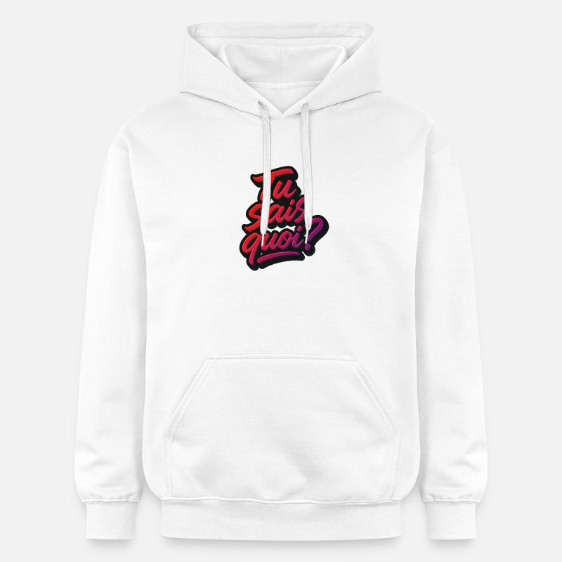 Tu sais quoi ? - Sweat à capuche Softstyle® Gildan Unisexe - blanc