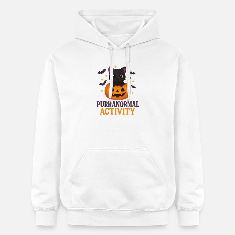 😸 Activité Purranormal - Chaton mignon - Sweat à capuche Softstyle® Gildan Unisexe - blanc