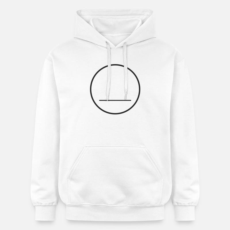 Visage abstrait - Sweat à capuche Softstyle® Gildan Unisexe - blanc